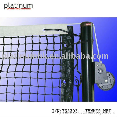 Tennis Net (TN3303,28oz Leather+18oz Vinyl,3.0mm Double top six)